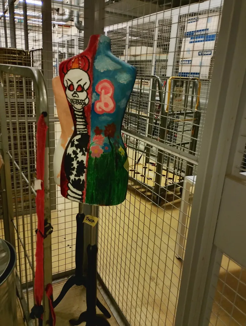 Foam mannequin on stand