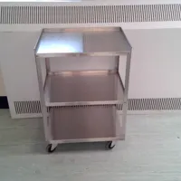 Mobile Laboratory or Medical Equipment Cart with Shelving