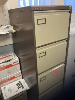 4-drawer filing cabinet with key