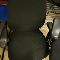 Black Office/Meeting Room Chair with Armrests