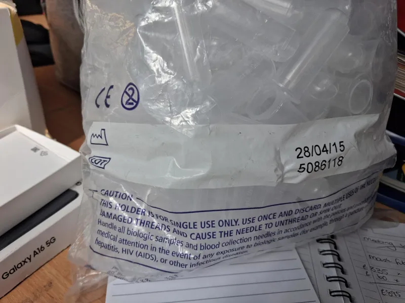 BD Vacutainer Blood Collection Needle Holders - Bag 250