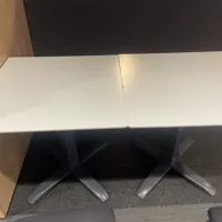 White Tables with Silver legs