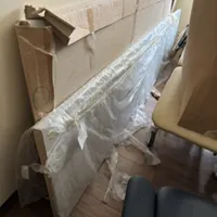 Kitchen units and worktop