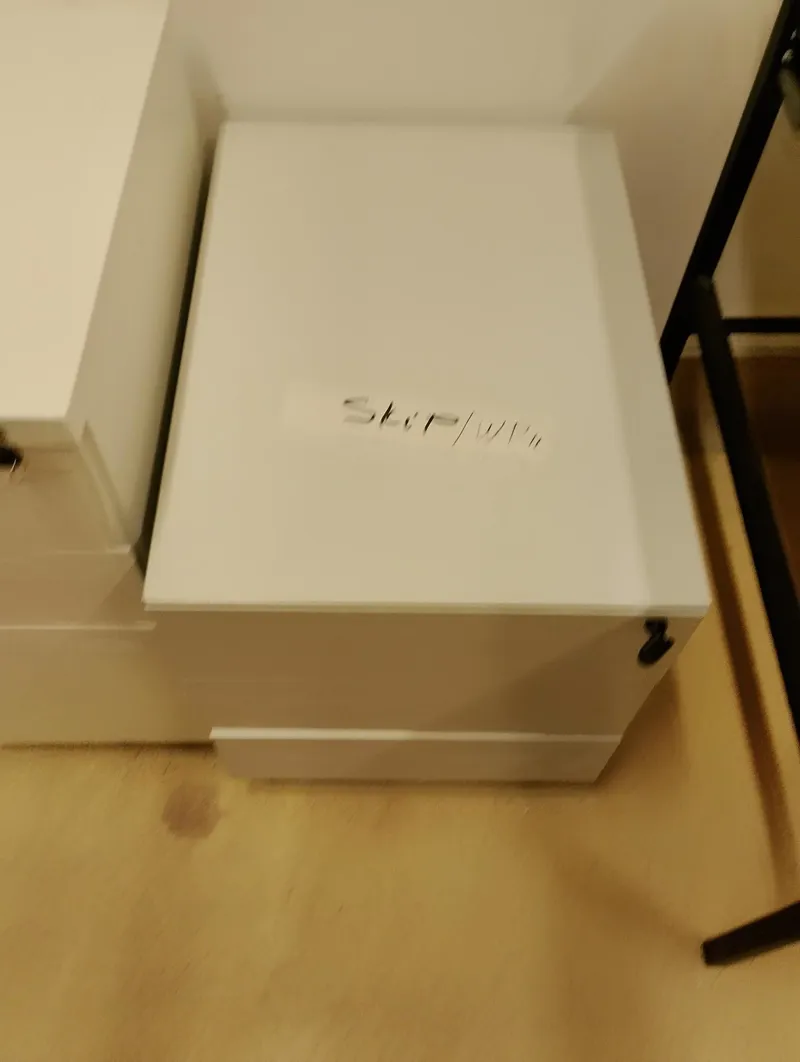 3 Drawer under desk pedestal with key