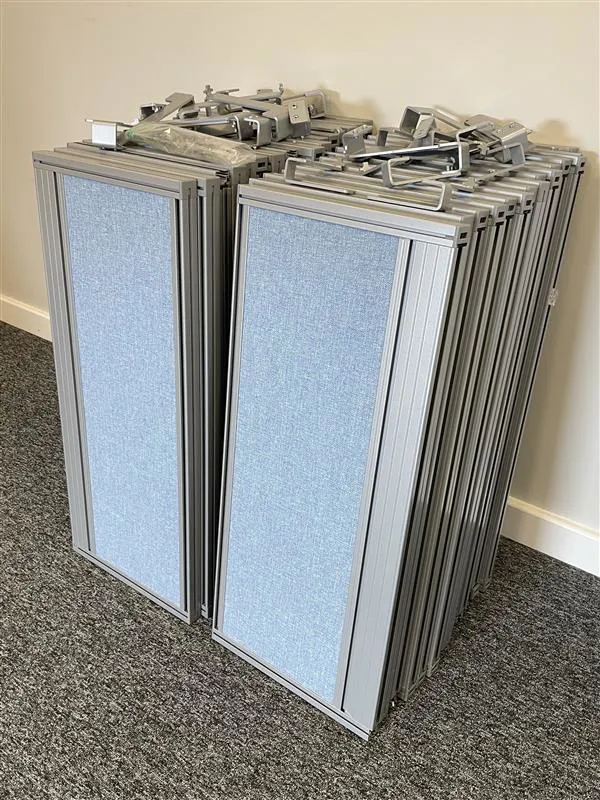 30 light blue desk dividers