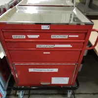 Bristol Maid Emergency Crash Trolley - Red