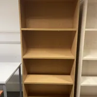 Oak Effect 4-Shelf Bookcase/Storage Unit
