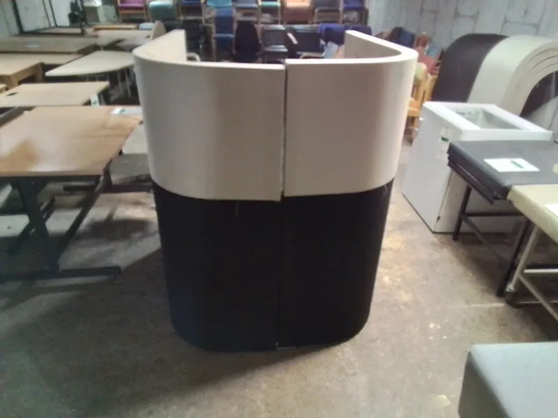Curved Reception/Waiting Area Booth - Two Seat Unit