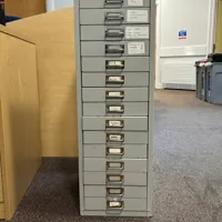 15-Drawer Metal Filing Cabinet - Lateral Storage Unit