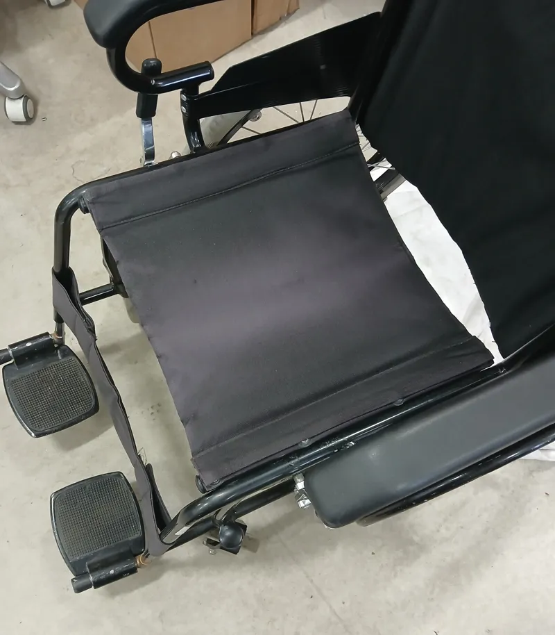 Slim/small black wheelchair