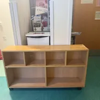 Wooden Storage Shelving Unit with 6 Open Compartments