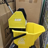 Yellow bucket with wringer