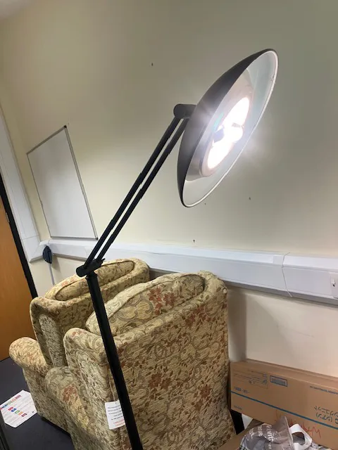 LED Desk Lamp with Adjustable Arm - Black
