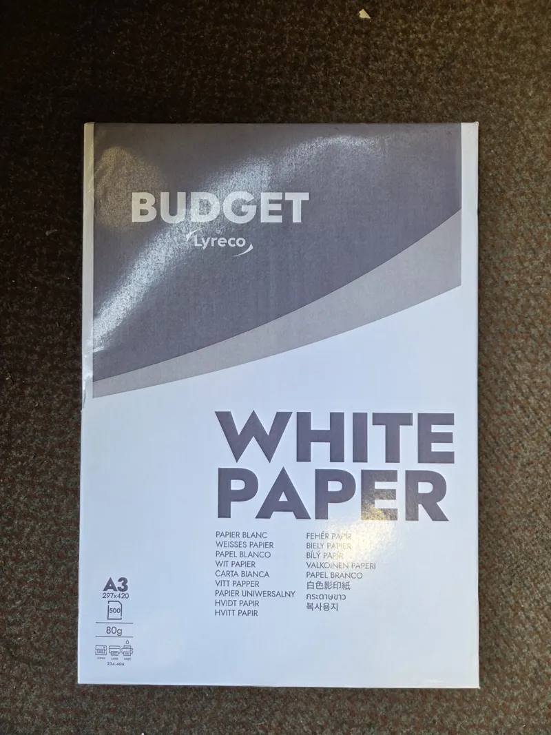 A3 White plain paper