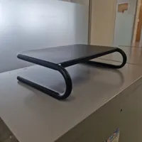 Black Monitor Stand/Riser - Curved Design
