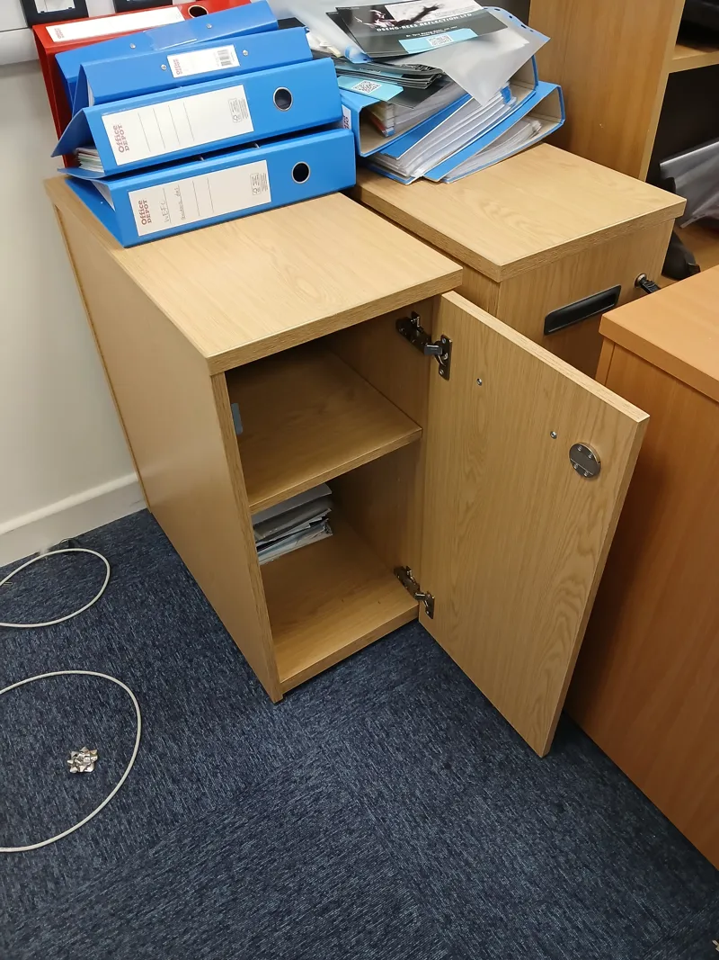 2 shelf cupboard with door