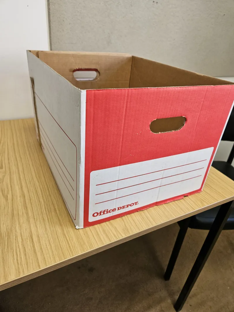 Office Depot Red Storage/Archive Box