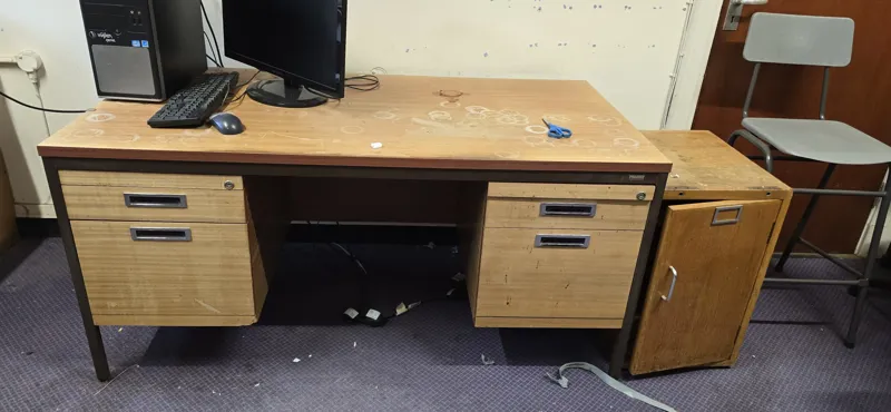 Wooden desk