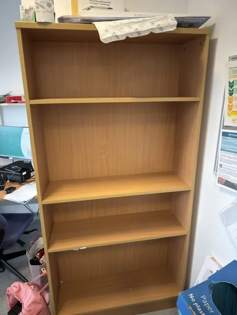 Wooden Bookshelf Storage Unit 4-Shelf
