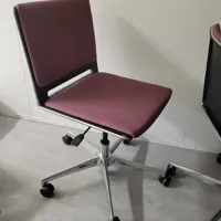 Pink/Purple Office Chair with Black Frame, Adjustable Height, Castors X4