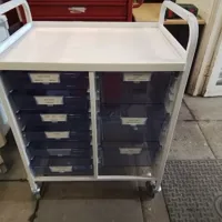 Medical Storage Trolley with 9 Drawers – Multi-compartment Cabinet