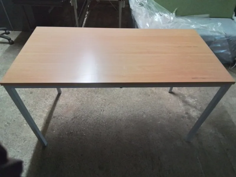 Rectangular Dining/Meeting Table with Metal Frame
