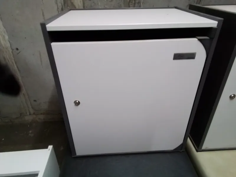 Secure cabinet for confidential waste