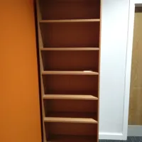 Wooden Bookshelf with 5 Shelves - Light Oak