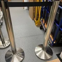 Stainless Steel Queue Barrier System (Pair)
