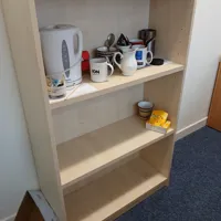 Cream Wooden Storage Shelving Unit/bookcase only