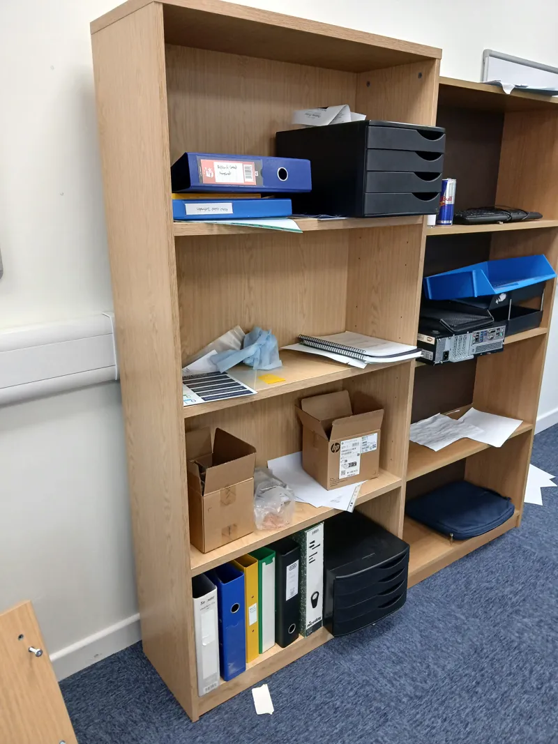 Wooden Storage Shelving Unit - 4 Shelf Bookcase