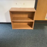 Wooden Storage Bookcase with 2 Shelves