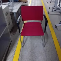 Red Chair with Chrome Frame