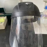 Clear Polycarbonate Face Shield with Black Headgear
