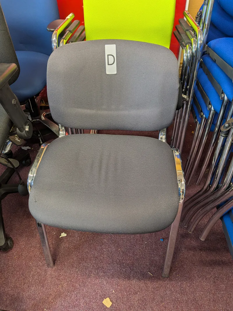Visitor's Chair D - Charcoal