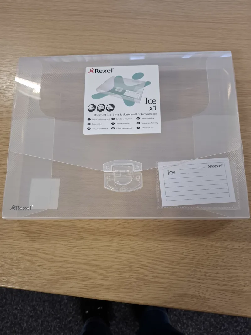 Rexel Ice Document Box x1