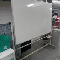 Whiteboard on mobile stand - large format