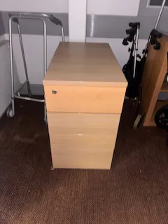 Beech 2-Drawer Pedestal Storage Unit