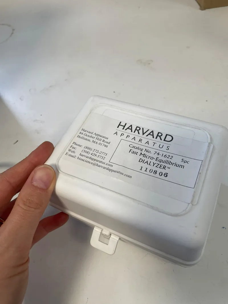 Harvard Apparatus Fast Microequilibrium Dialyzer - 5pc Kit