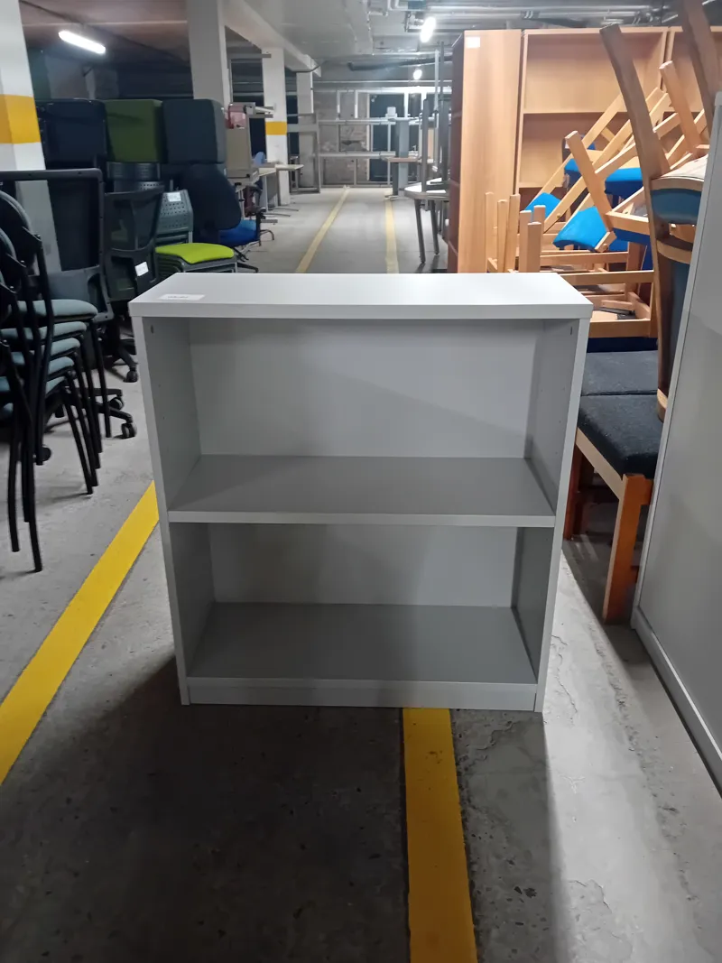 White Open Shelving Unit with 3 Shelves