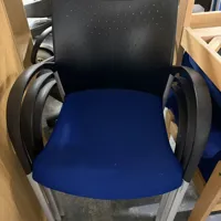 Stacking Chair - Black & Blue