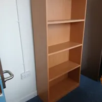 Light Oak 4-Shelf Bookcase