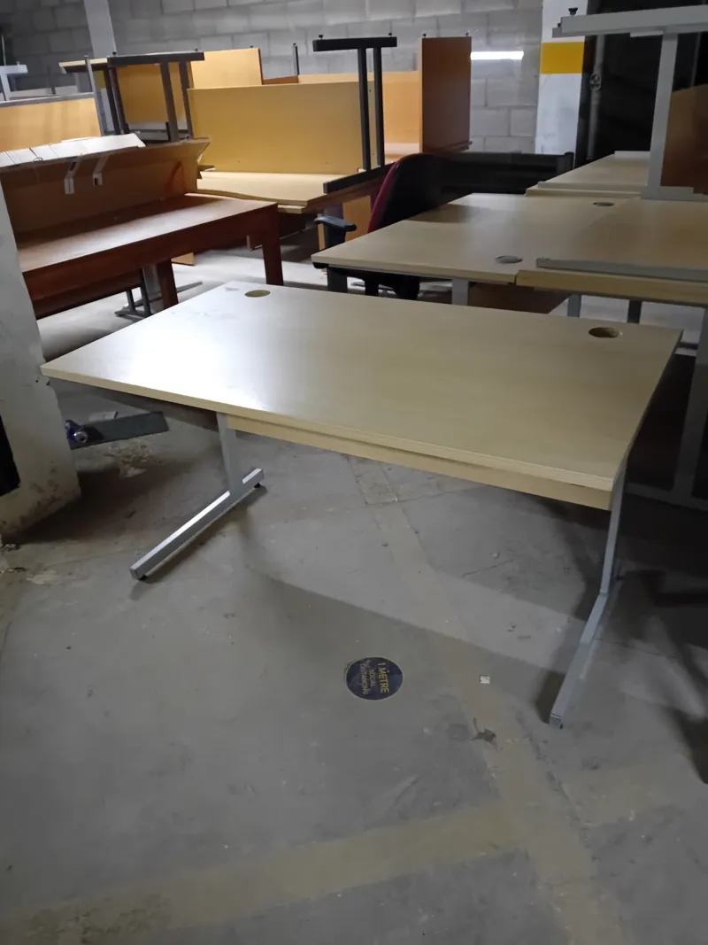 Cream Beige Office Desks - Quantity 3