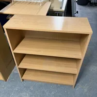 Light Oak 4-Shelf Bookcase/Storage Unit