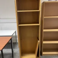 Tall Wooden Bookcase/Storage Unit with Fixed Shelves
