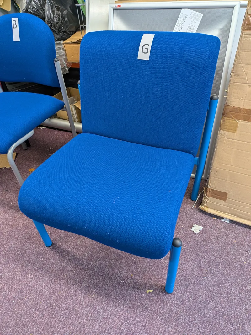 Easy Chair G - Blue Upholstered