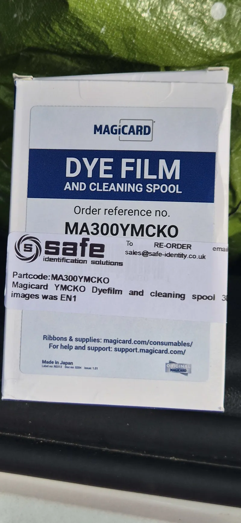 Magicard YMCKO Dye Film and Cleaning Spool